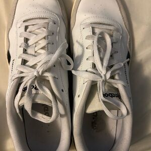 Reebok White and Gray Athletic Shoes